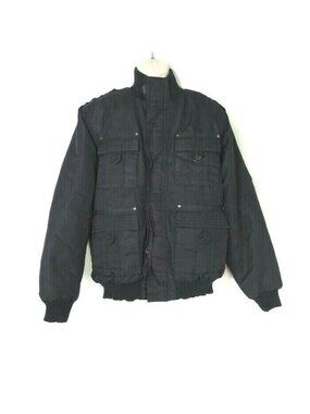 J Whistler Full Zip Ski Snow Jacket Men Size L Black Water Resistant Pockets